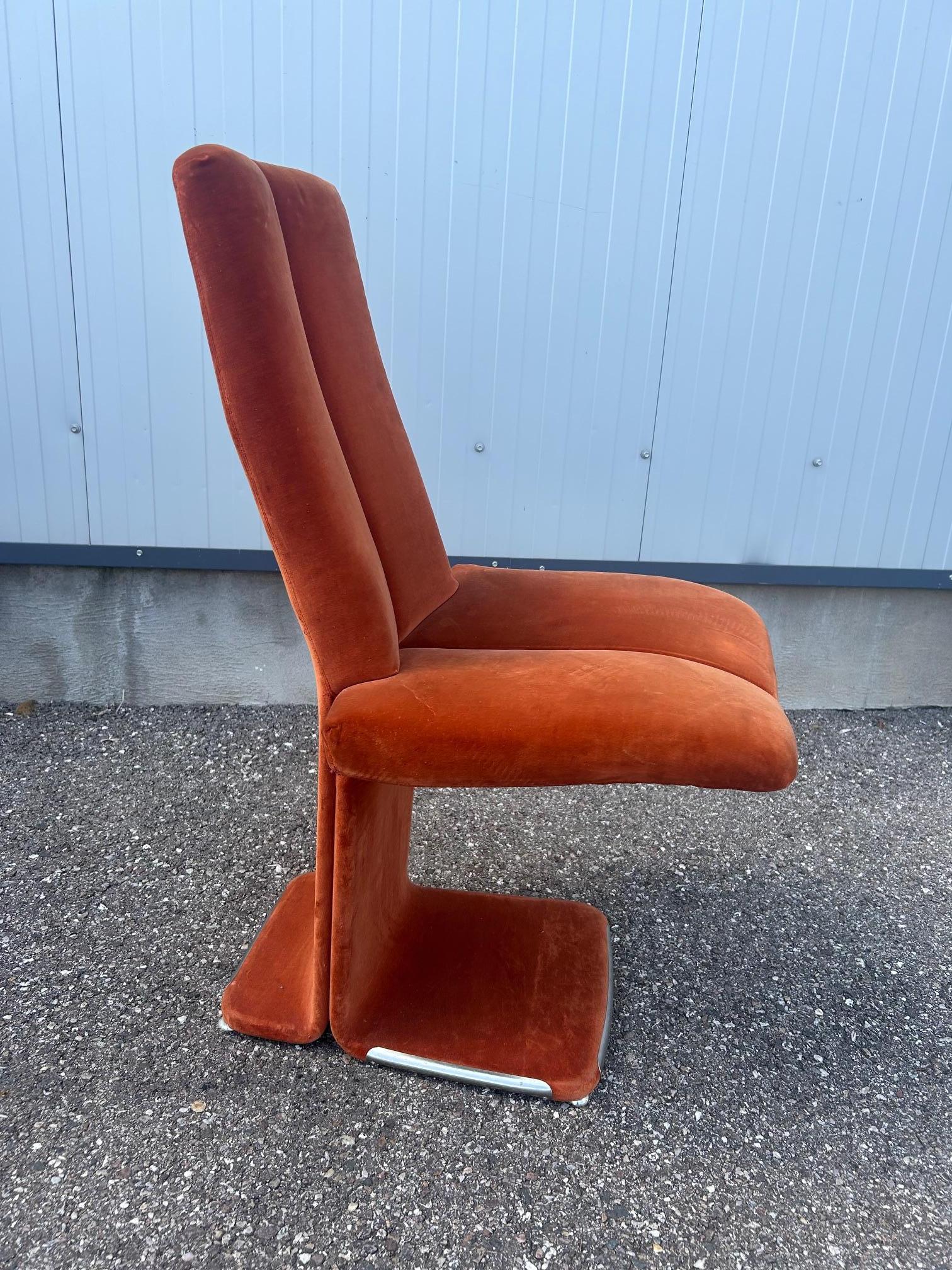 paire de chaises italiennes 1970 en vente 2