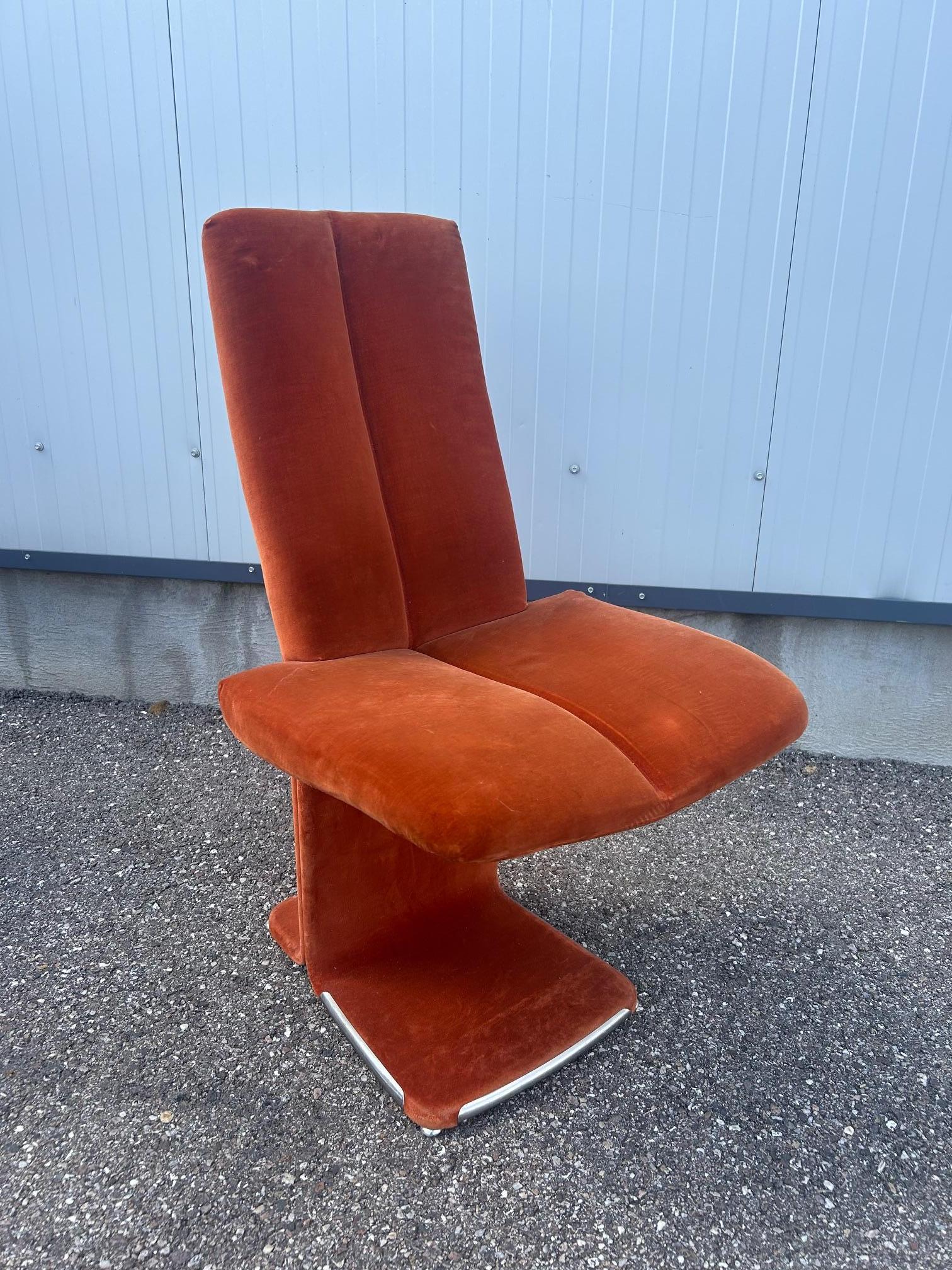 paire de chaises italiennes 1970 en vente 3