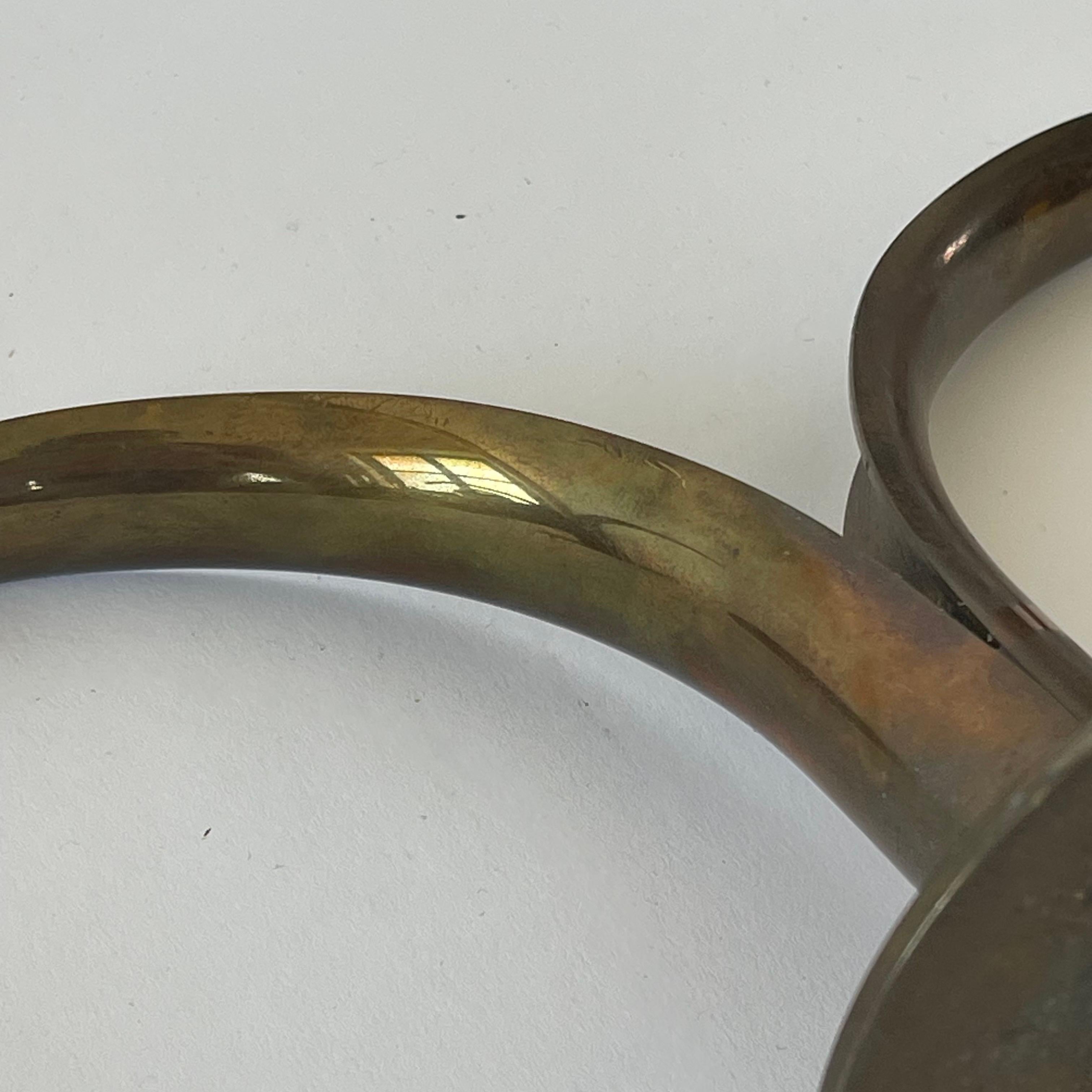 Pair of Ivar Ålenius Björk Lijan Lily Brass Candlesticks, Sweden, Circa 1940s For Sale 2