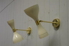 Pair of Ivory Italian Sconces