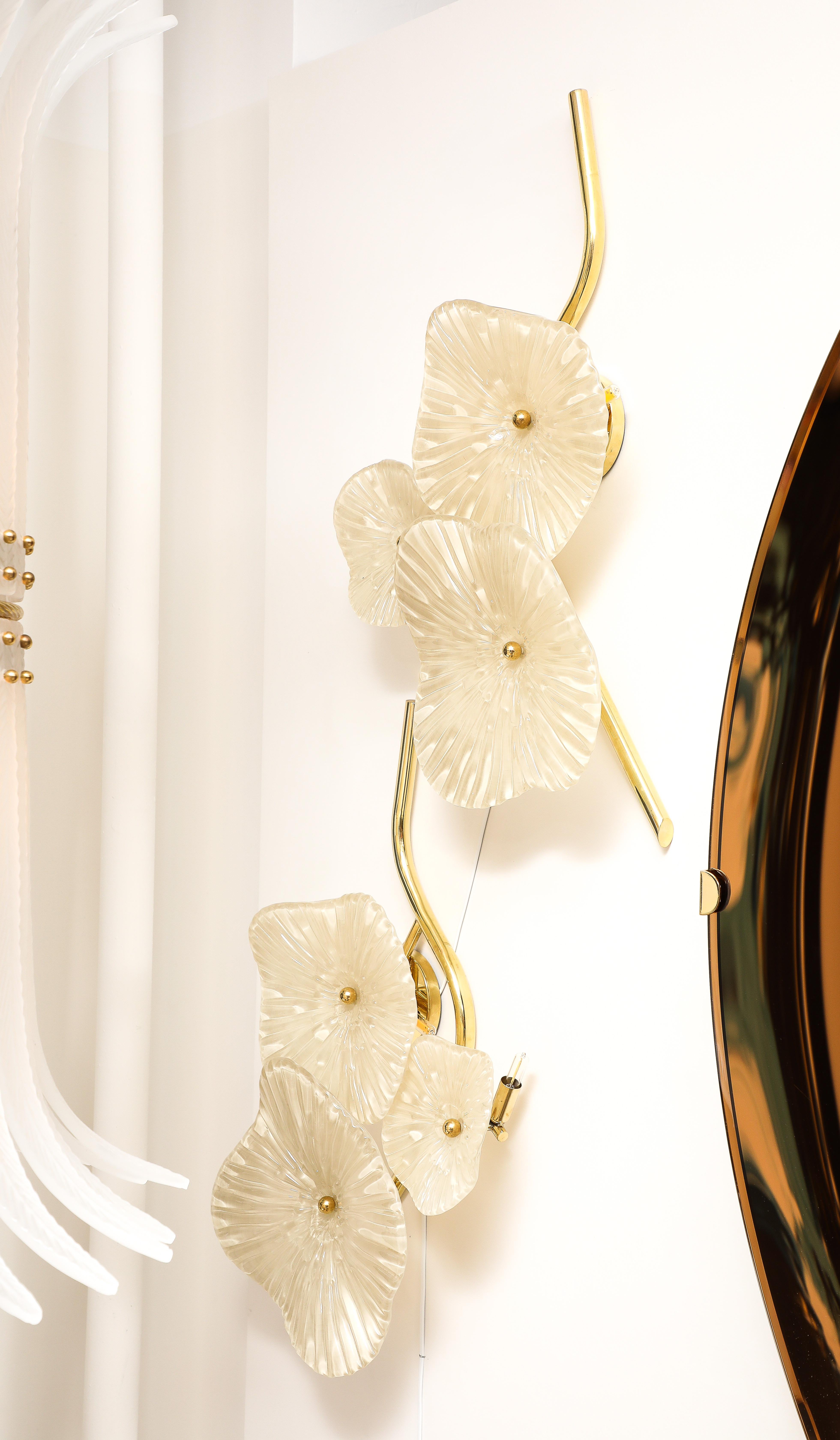  Pair of Ivory Murano 