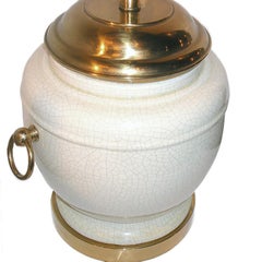 Pair of Ivory Porcelain Table Lamps