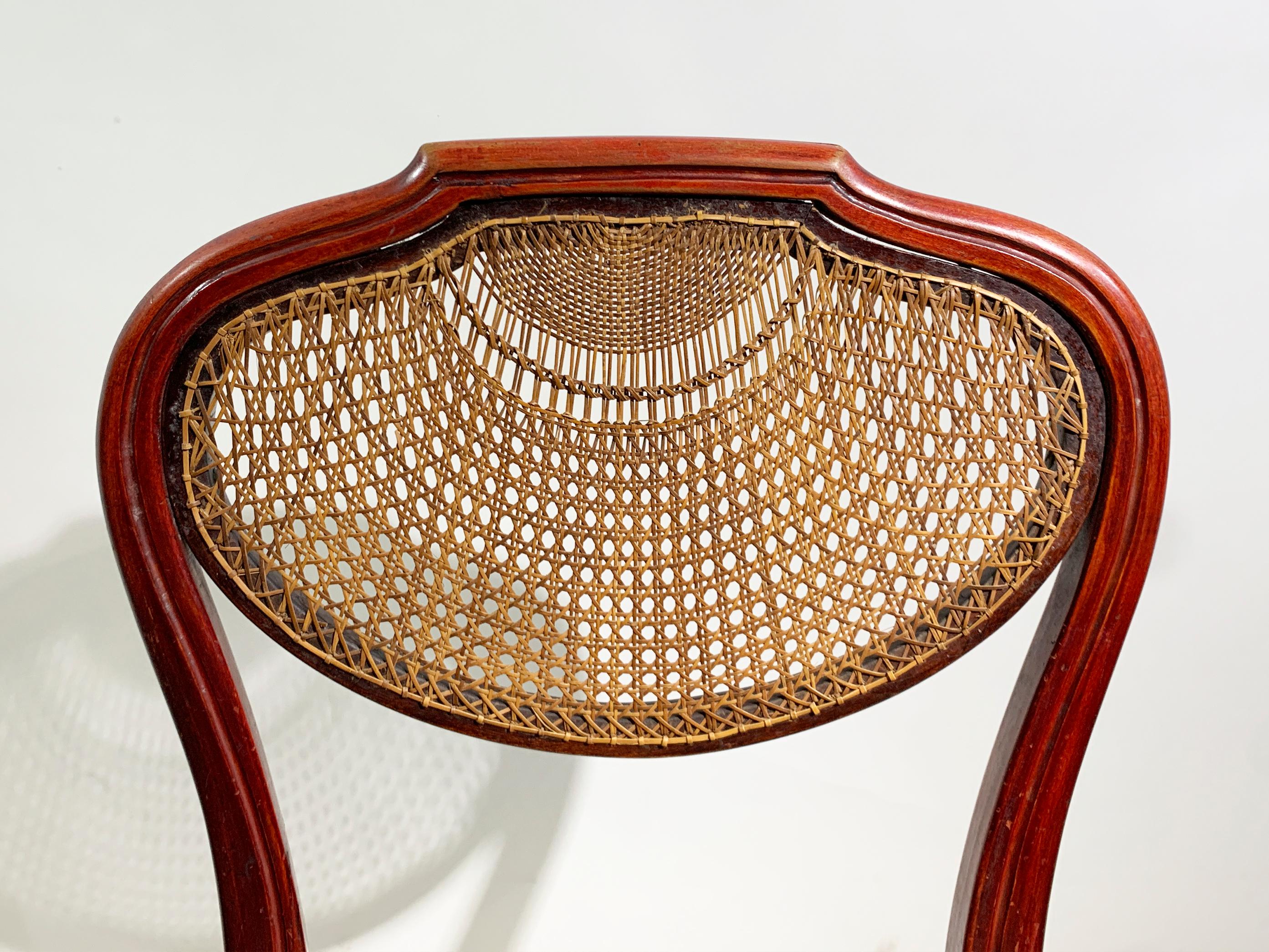 Paire de chaises J. & J. Kohn en bois courbé et en canne, Teschen, Autriche, vers 1900 en vente 12