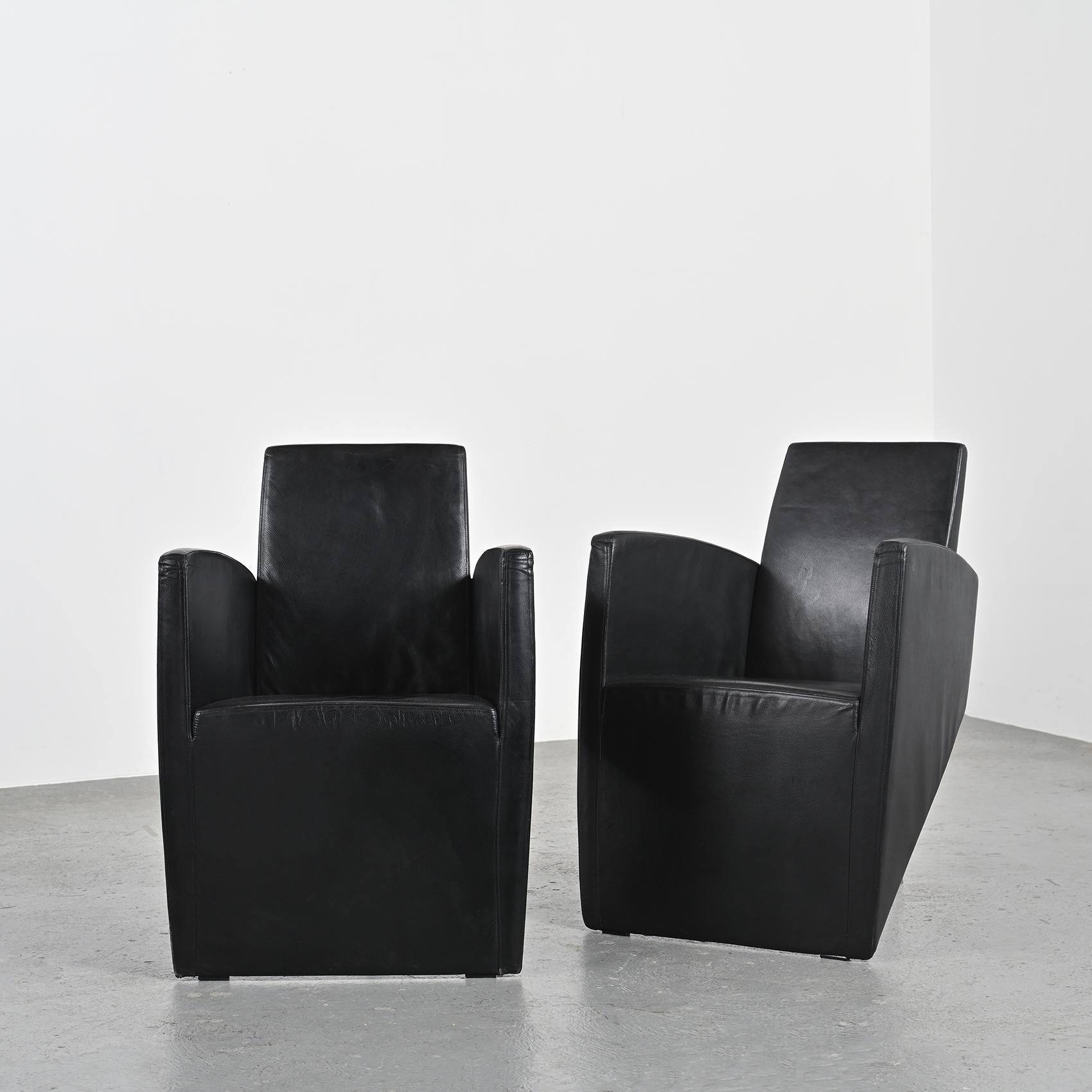  Pair of J. Lang Armchairs, Philippe Starck, Driade 1987  In Good Condition For Sale In VILLEURBANNE, FR