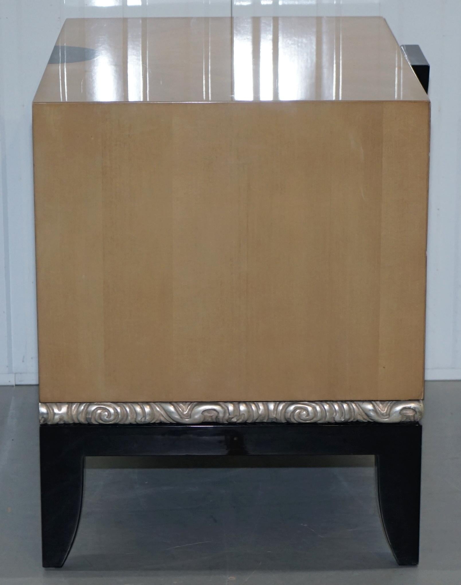 Pair of J Robert Scott Cloud Chests of Drawers 14-Carat Gold Leaf Glaze For Sale 2