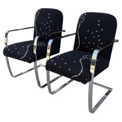 Paire de fauteuils de designer moderne J Robert Scott