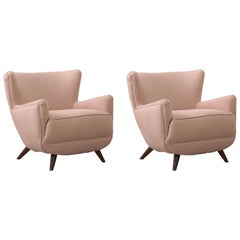 Pair of Hardwood Armchairs by Móveis Teperman, Brazilian Mid-Century Modern