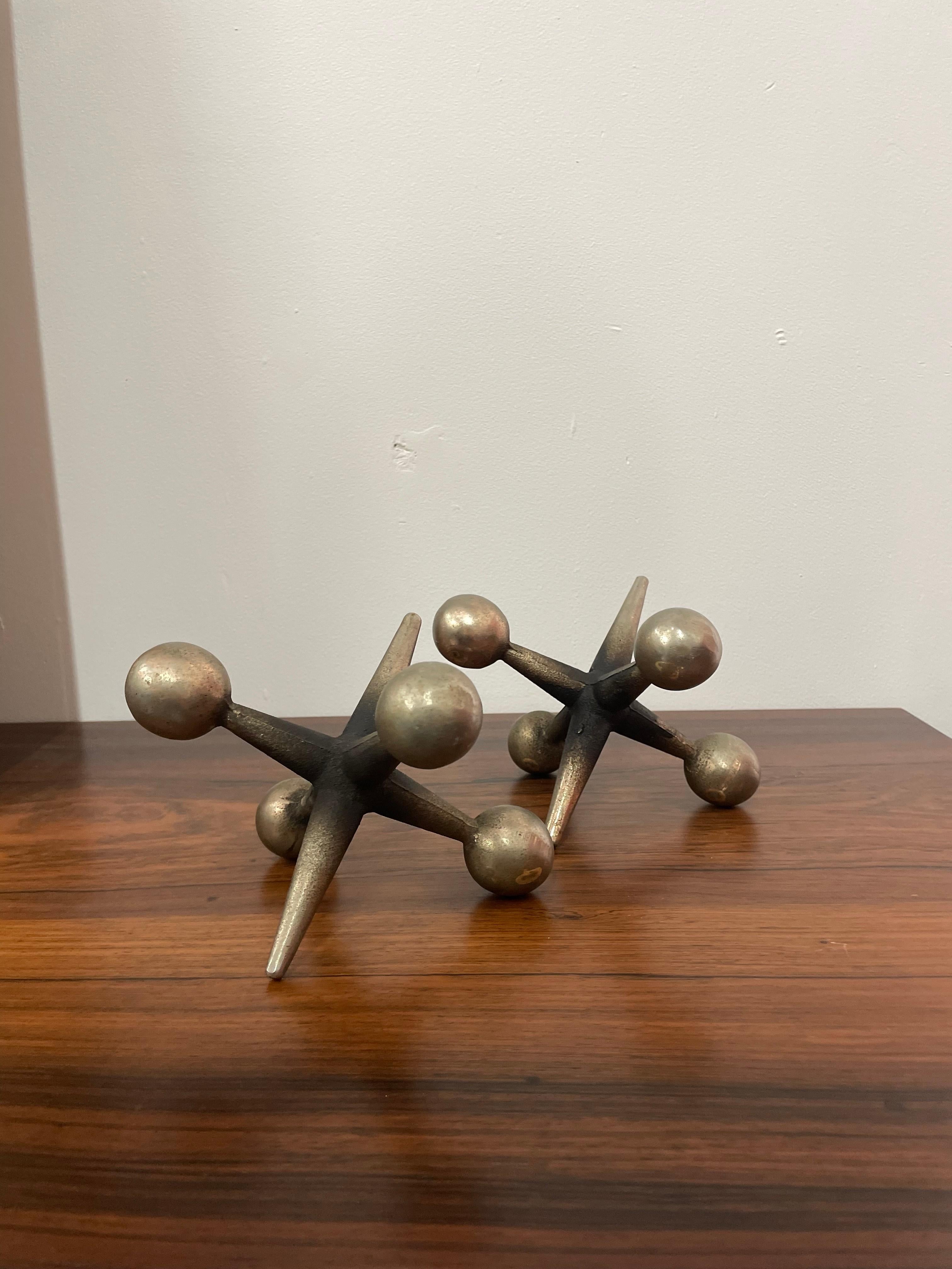 American Pair of Jack Jax Bookends by Bill Curry for Design Line