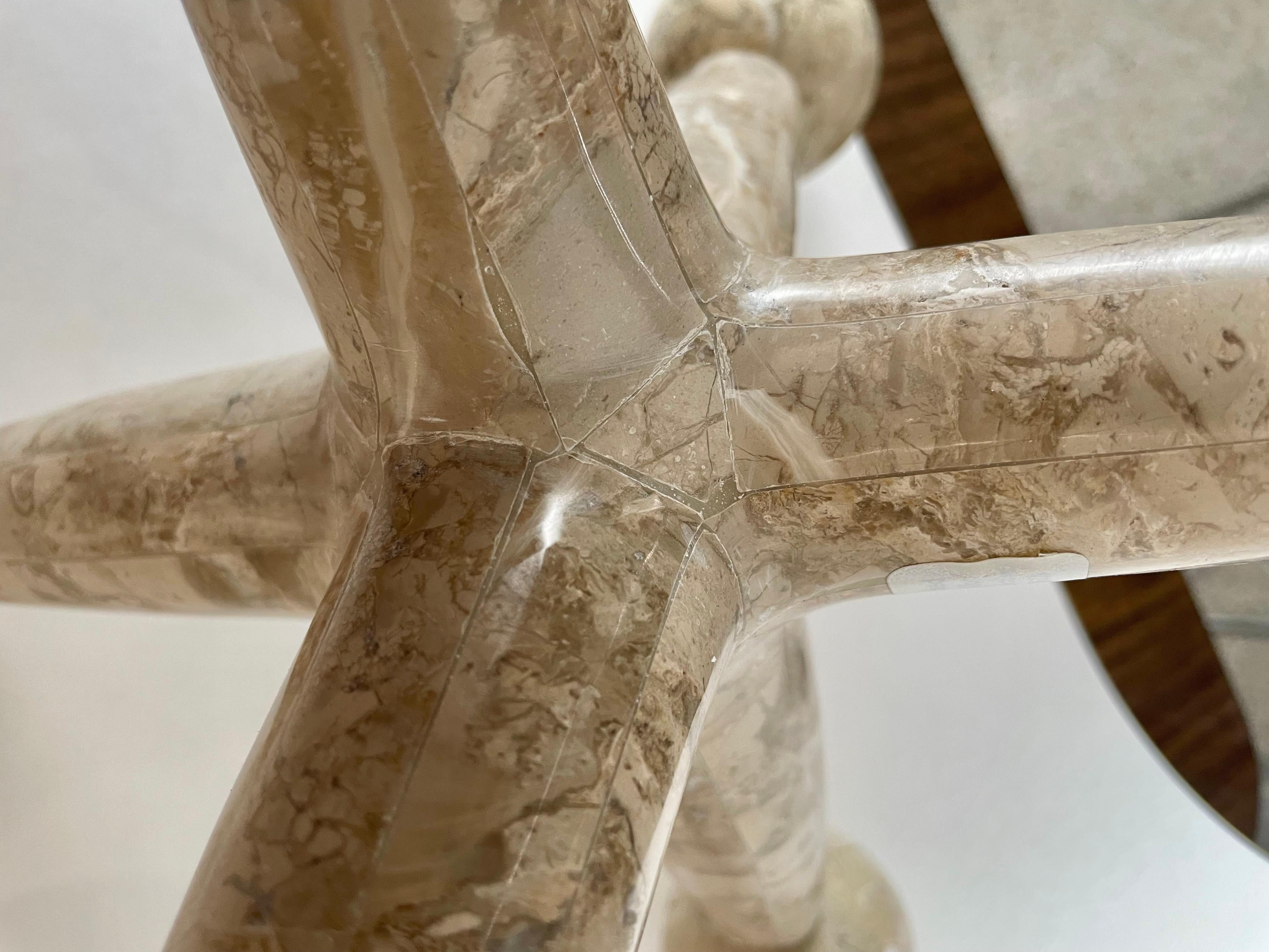 Pair of Jack Sculptures in Tessellated Marble For Sale 5