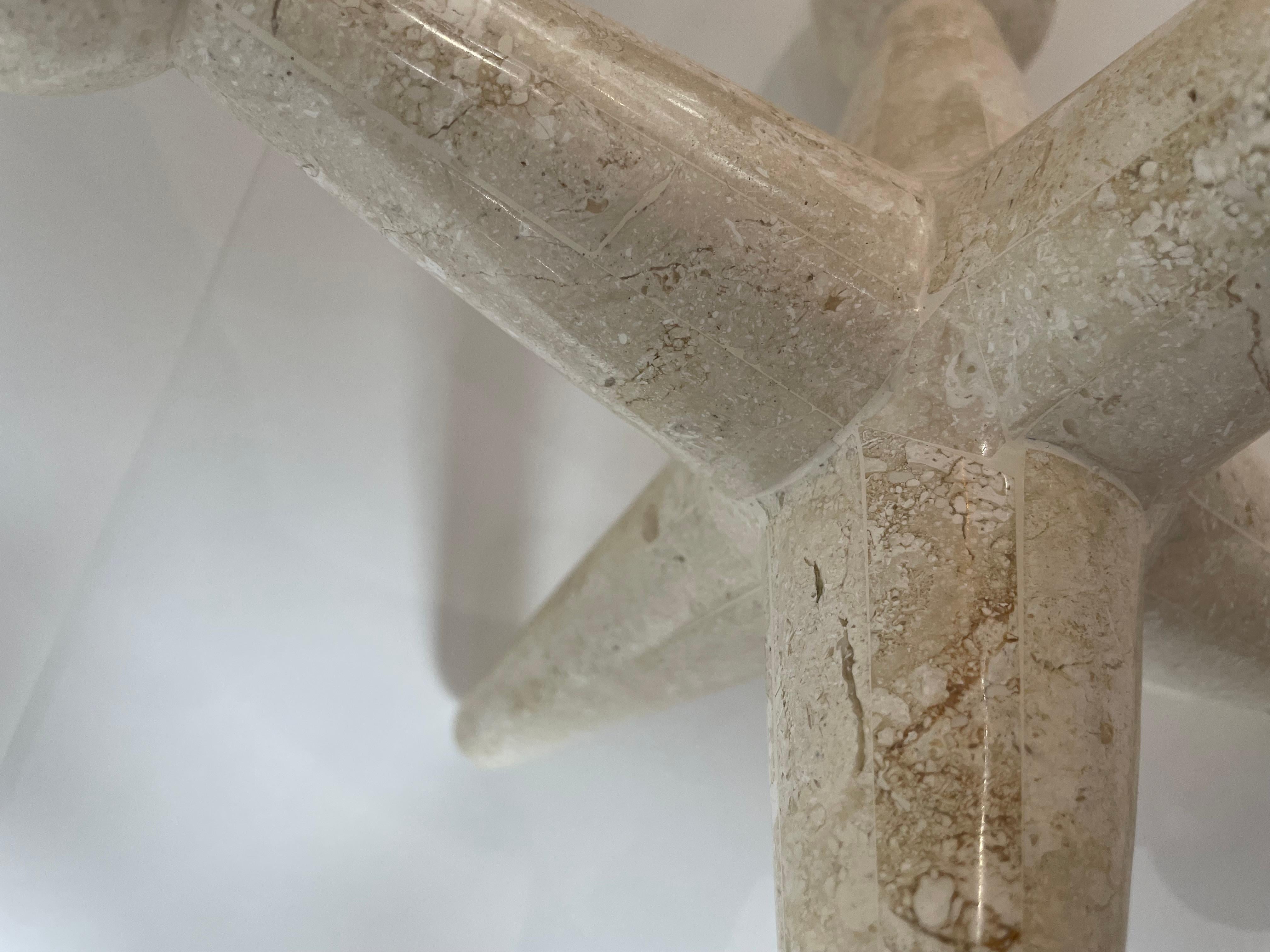 Pair of Jack Sculptures in Tessellated Marble In Good Condition For Sale In West Palm Beach, FL