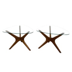 Pair of “Jacks” Side Tables Designed by Adrian Pearsall for Craft Associates