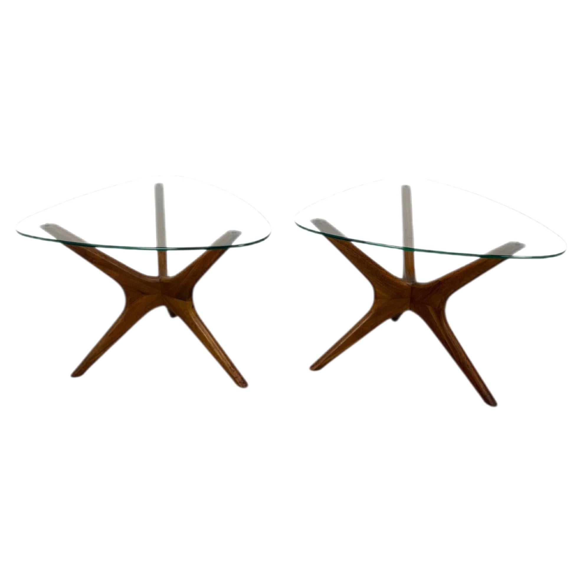 Pair of “Jacks” Side Tables Designed by Adrian Pearsall for Craft Associates