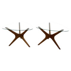 Pair of “Jacks” Side Tables Designed by Adrian Pearsall for Craft Associates