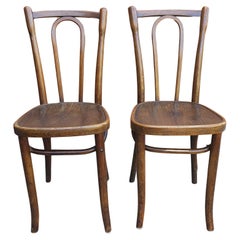 Pair of Jacob and Josef Kohn Mundus Bentwood Side Chairs