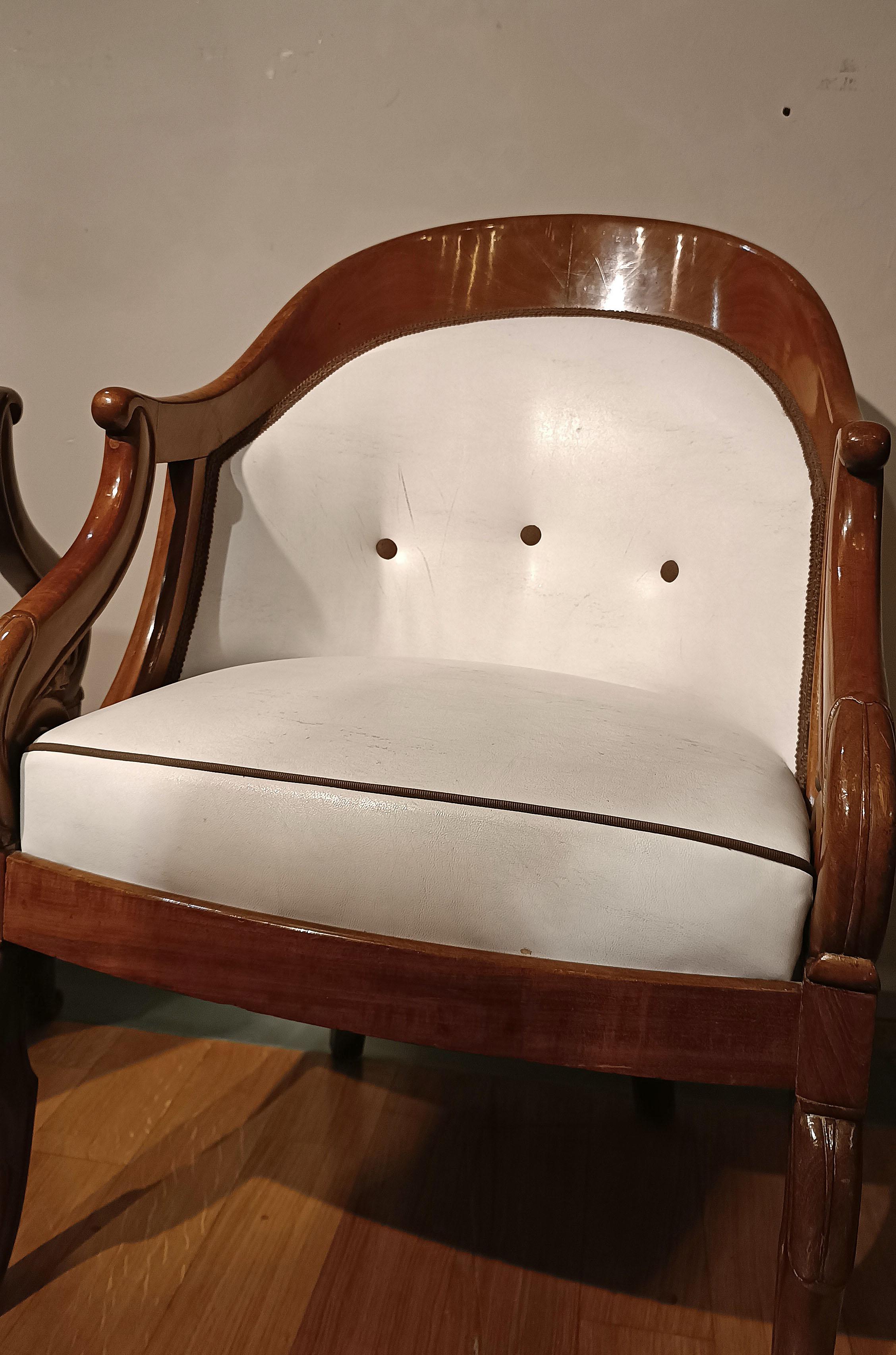 19th Century Paire de fauteuils JACOB du début du 19e siècle en vente