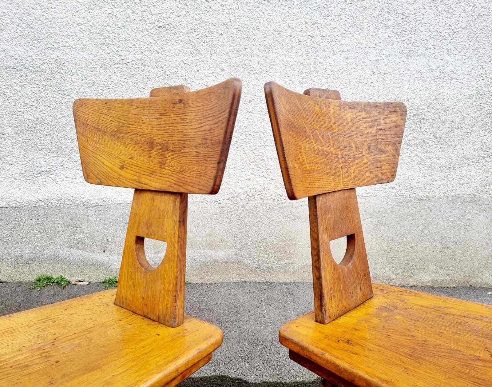 Pair of Jacob Kielland Brandt Chairs for I.Christiansen, Denmark 60s For Sale 5
