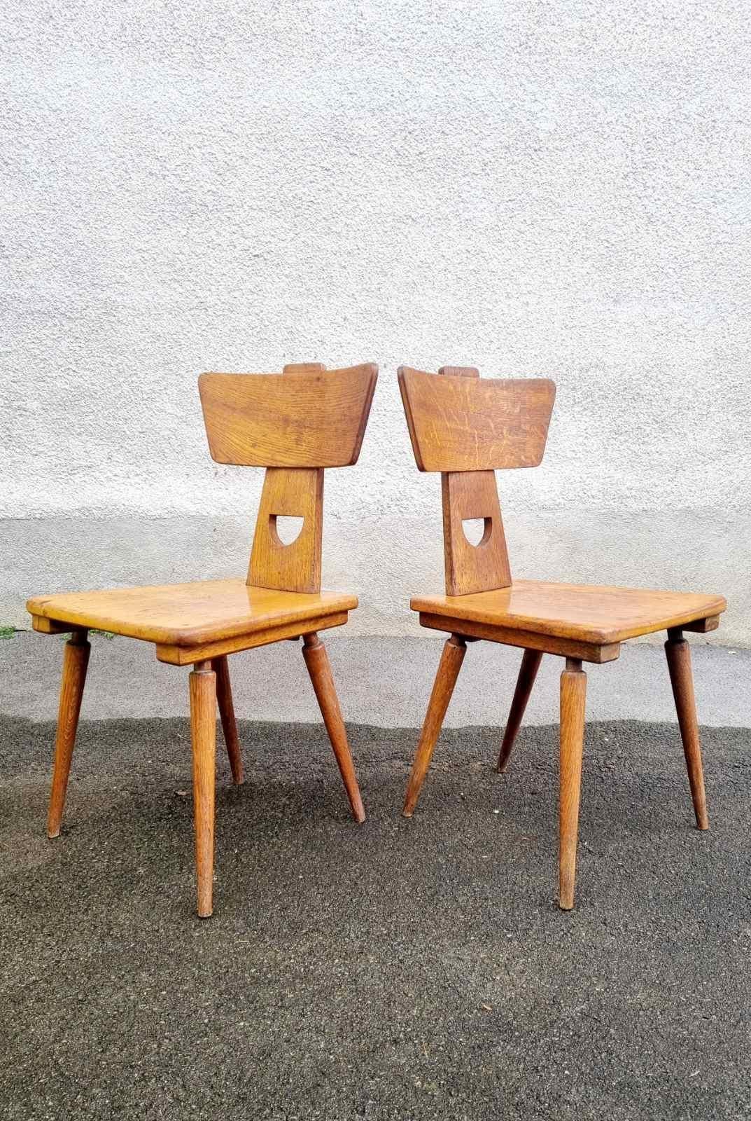 Danish Pair of Jacob Kielland Brandt Chairs for I.Christiansen, Denmark 60s For Sale