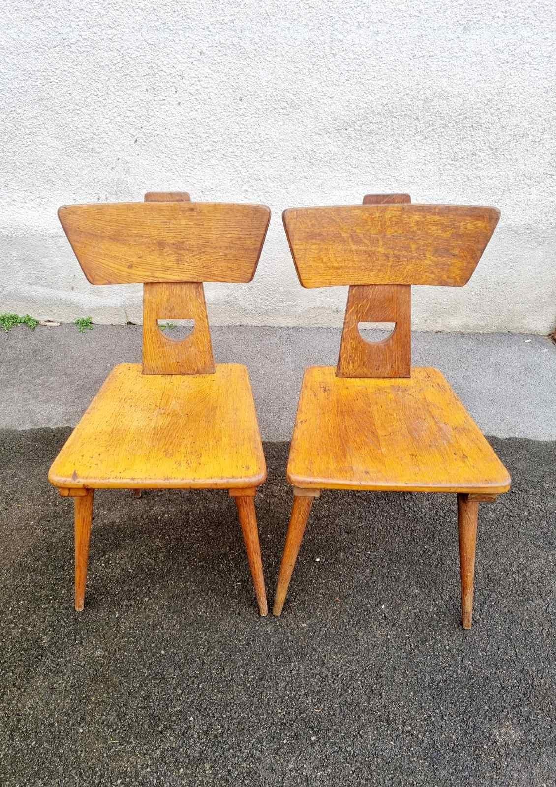 Pair of Jacob Kielland Brandt Chairs for I.Christiansen, Denmark 60s For Sale 1