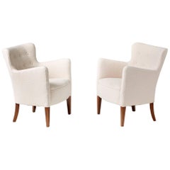 Pair of Jacob Kjaer 1940s Armchairs