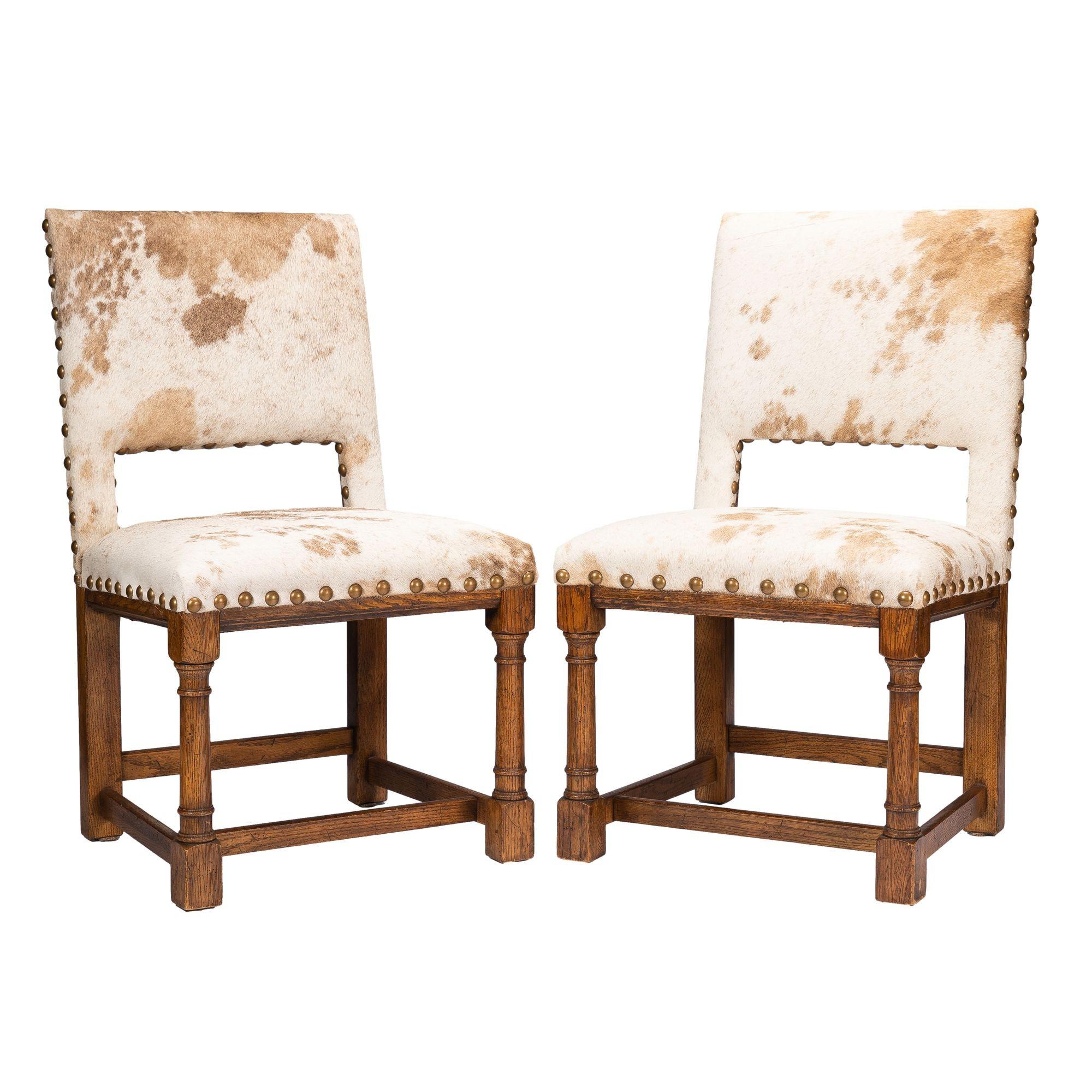 hair on hide dining chairs