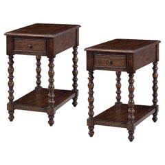 Pair of Jacobean Style Side Tables
