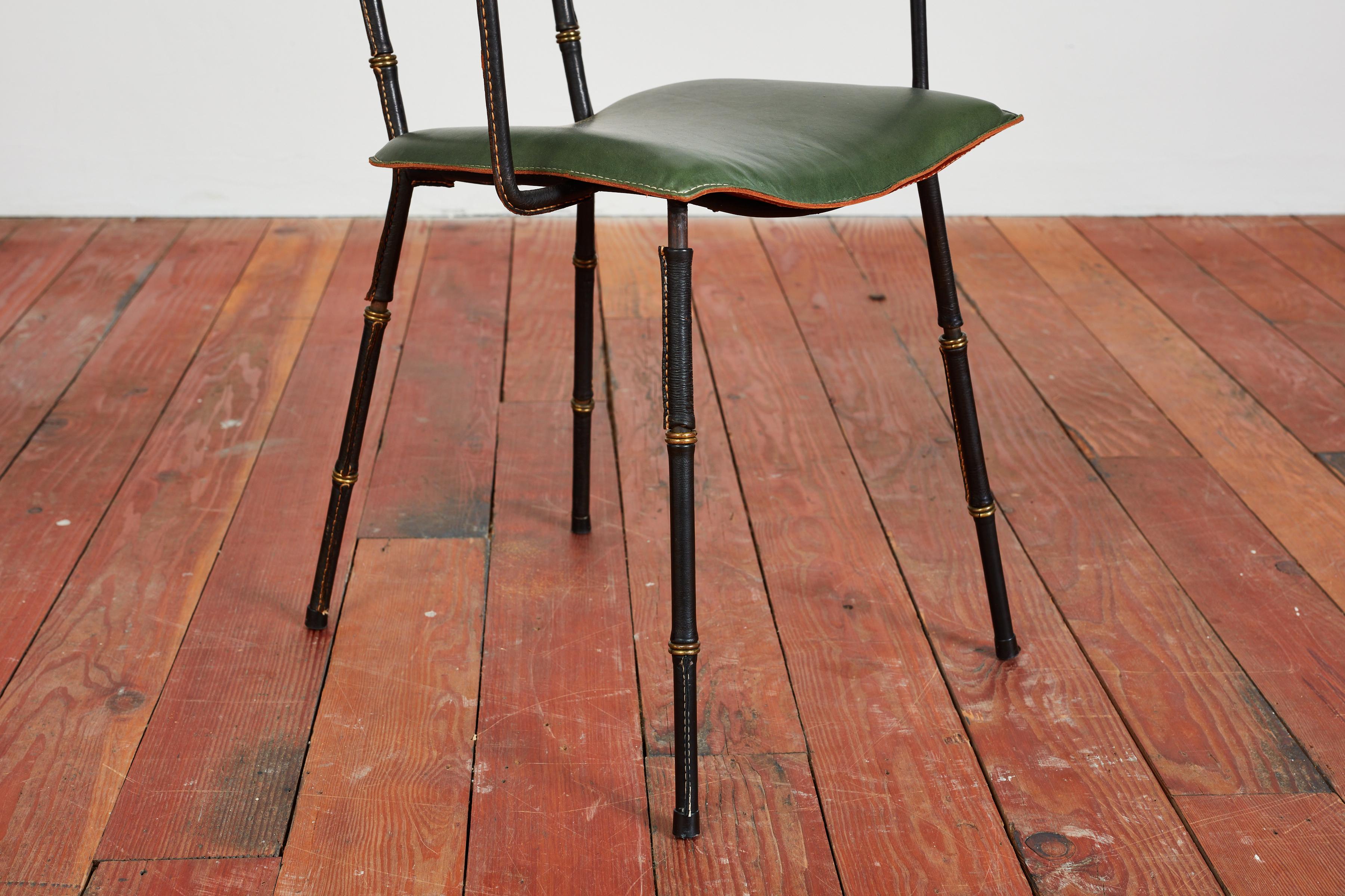 Coppia di poltrone Jacques Adnet in vendita 12