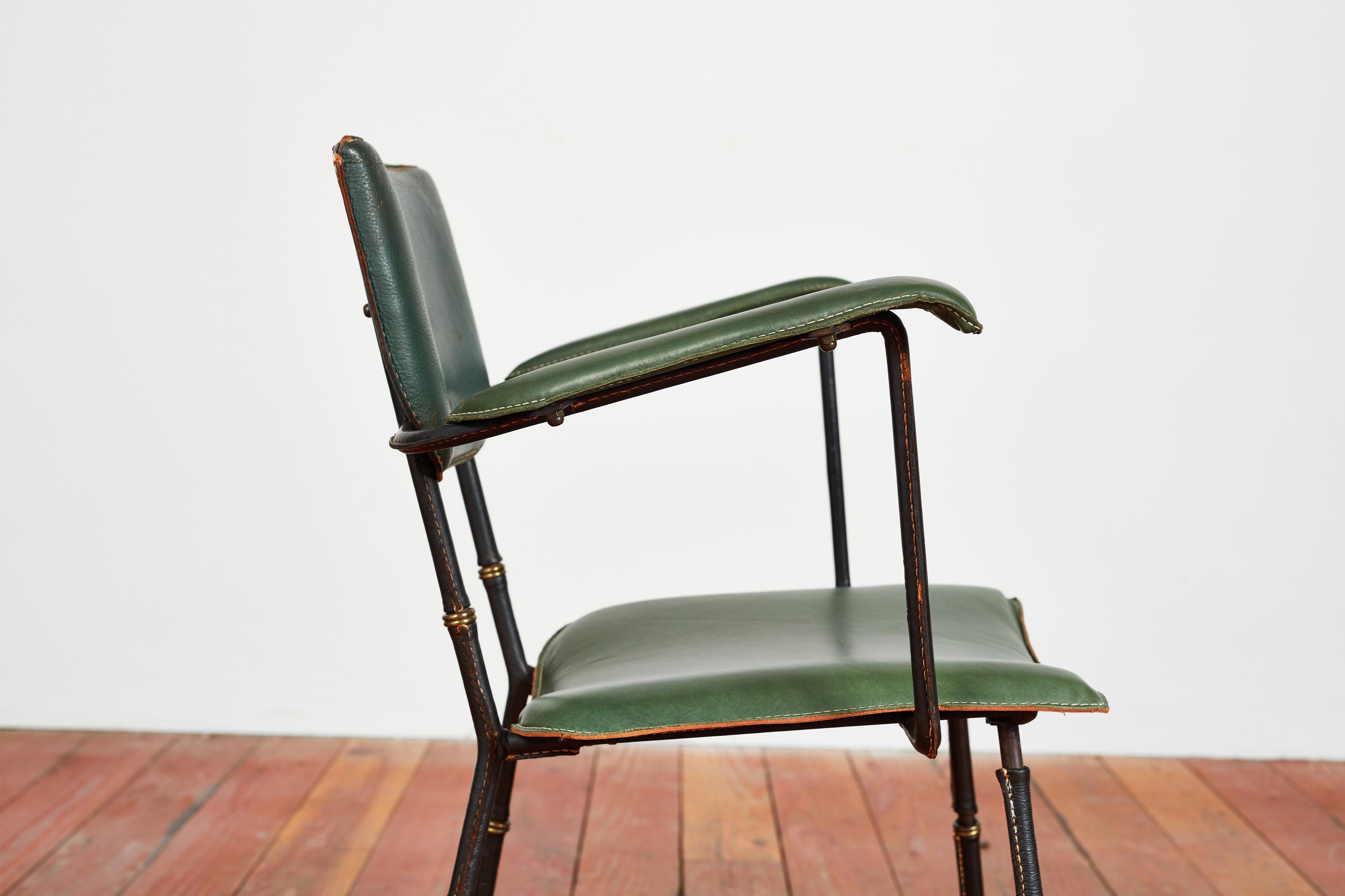 Coppia di poltrone Jacques Adnet in vendita 14