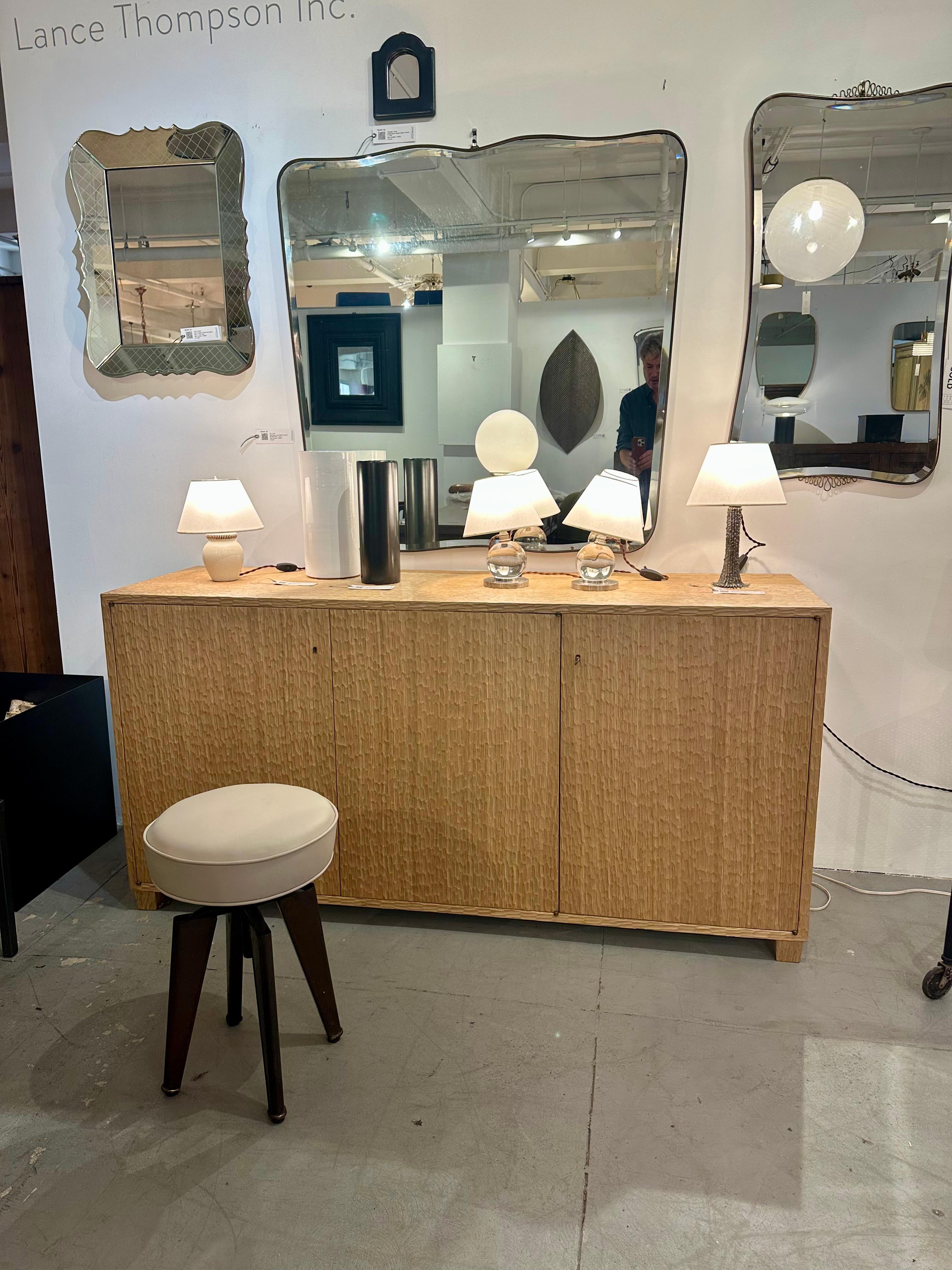 Pair of Jacques Adnet, mod. 7706, Baccarat, Paris, France, 1930 For Sale 1