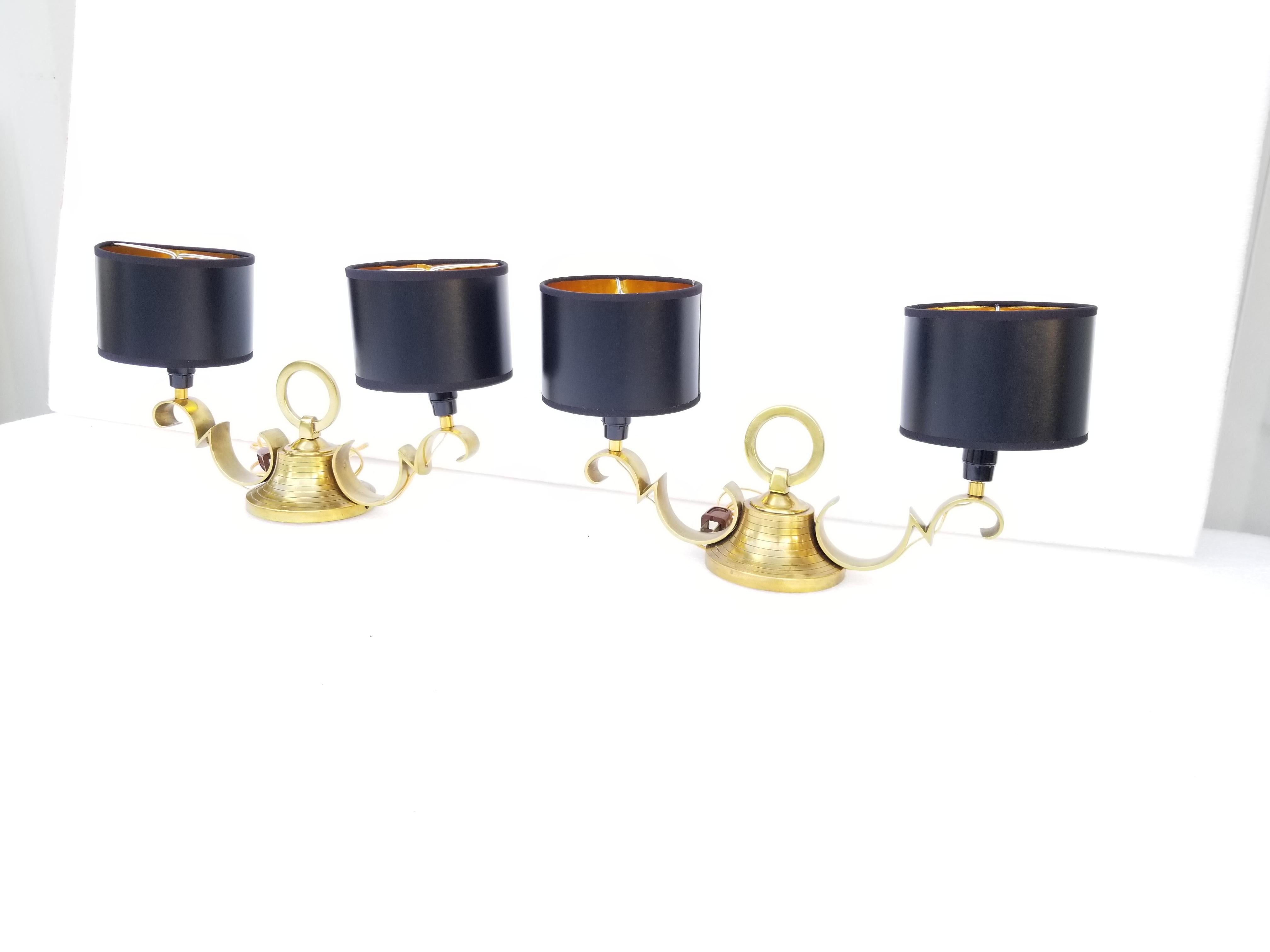 Milieu du XXe siècle Paire de lampes de table de style Jacques Adnet en vente