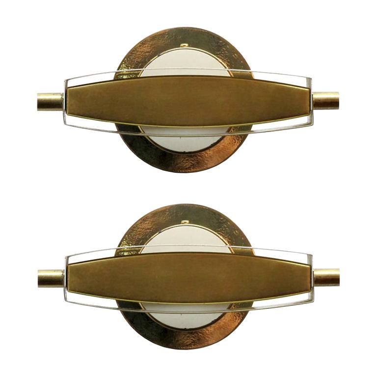 Pair of Jacques Biny Sconces