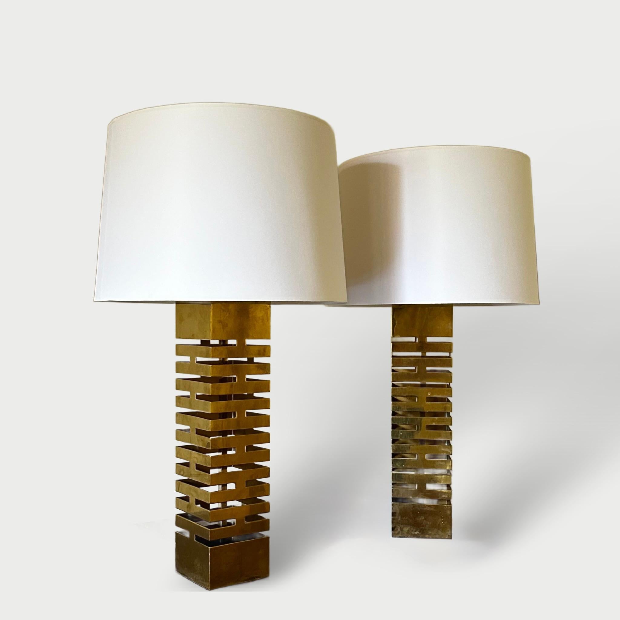 Paire de lampes de table Jacques Charpentier circa 1970 en vente 1