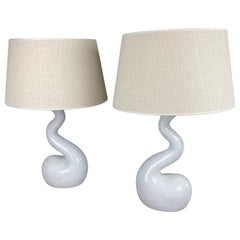Pair of Jacques Darbaud Table Lamps, circa 2020, France