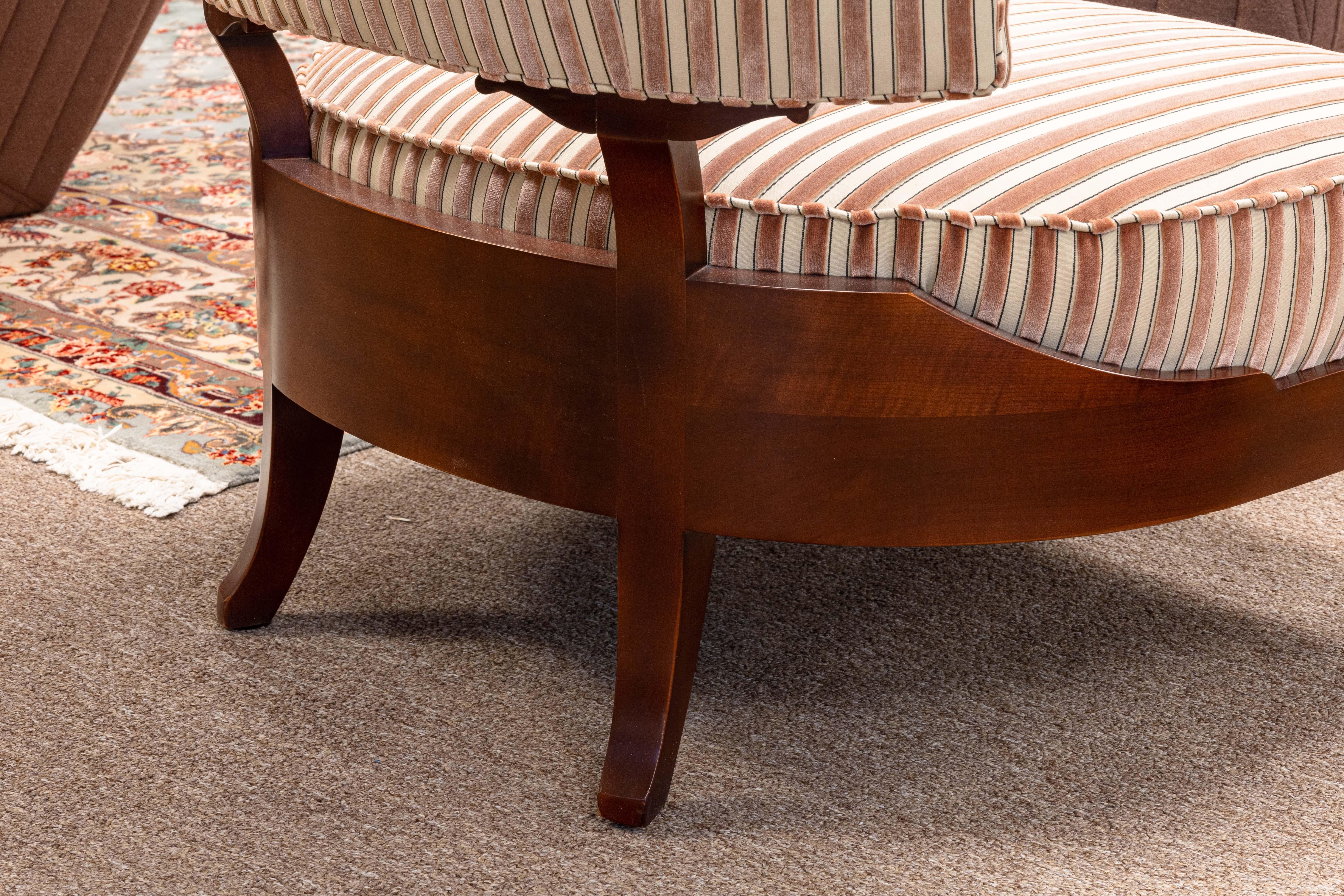 Pair of Jacques Garcia for Baker Furniture Victoire Side Accent Lounge Chairs 4