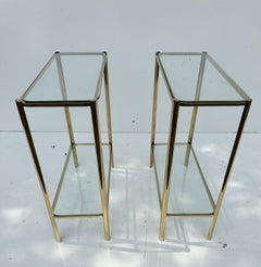 Beistelltische von Jacques Quinet für Bronzc, 2tier, Paar