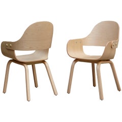 Pair of Jaime Hayon, Contemporary, Wood Chair Showtime Nude by BD Barcelona