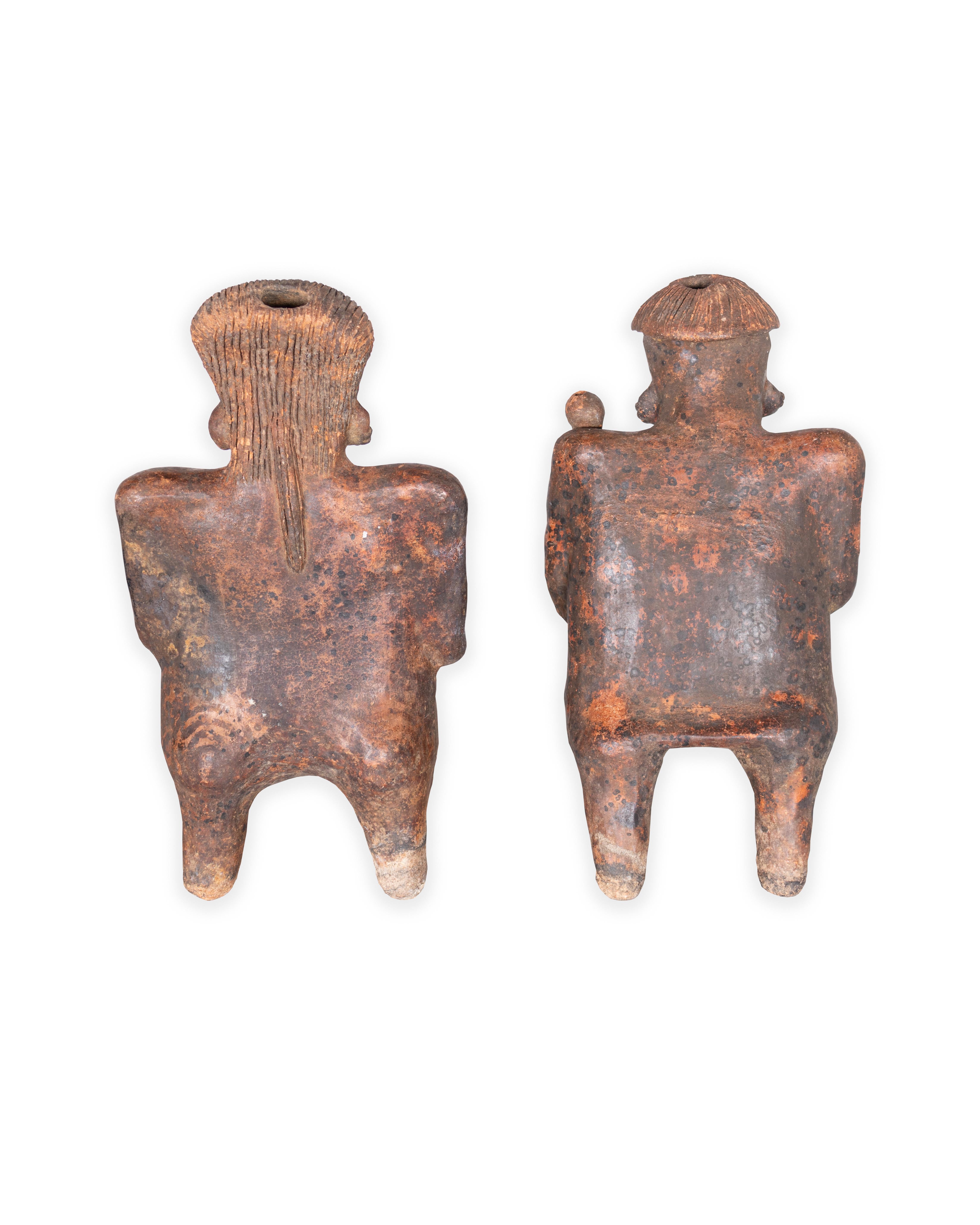 Pair of Jalisco terra cotta tomb figures. In my organic, contemporary, vintage and mid-century modern style.

Curated for our one of a kind line, Le Monde. Exclusive to Brendan Bass.