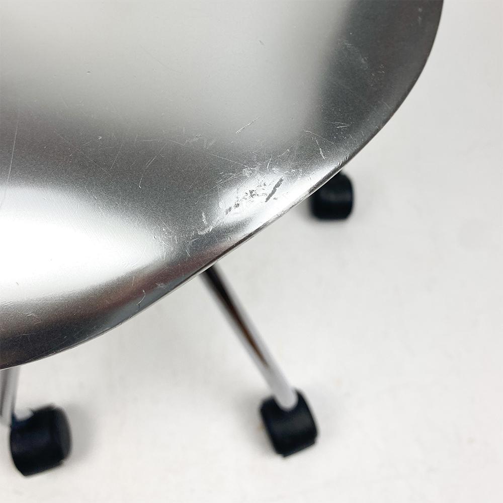 Aluminum Pair of Jamaica stools designed by Pepe Cortes for Amat 3, 1991