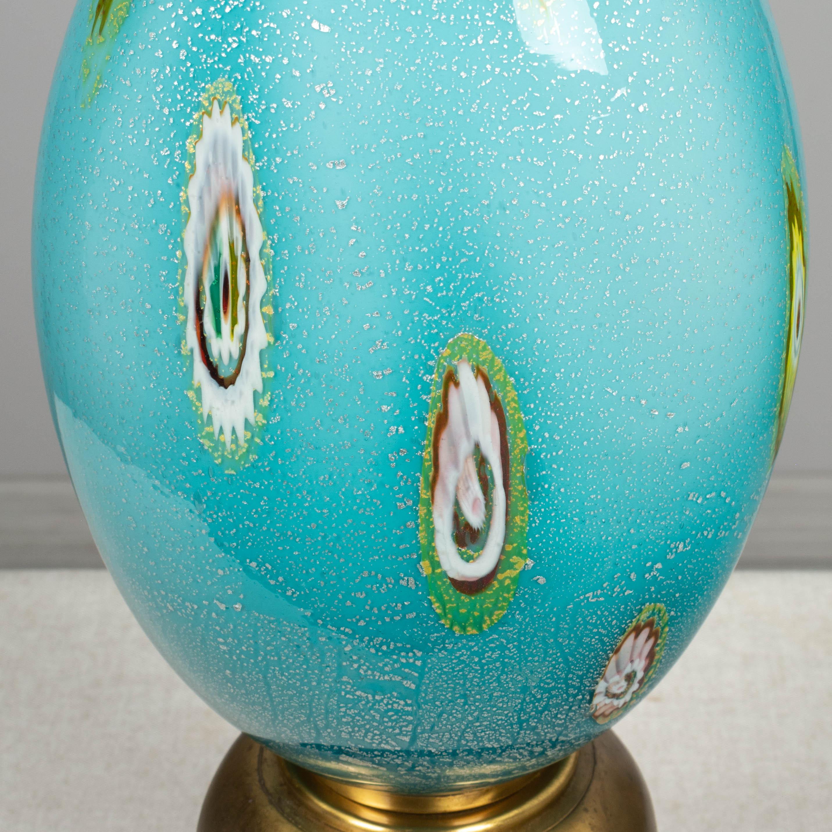 Murano Glass Barovier & Toso Lamp Pair 2