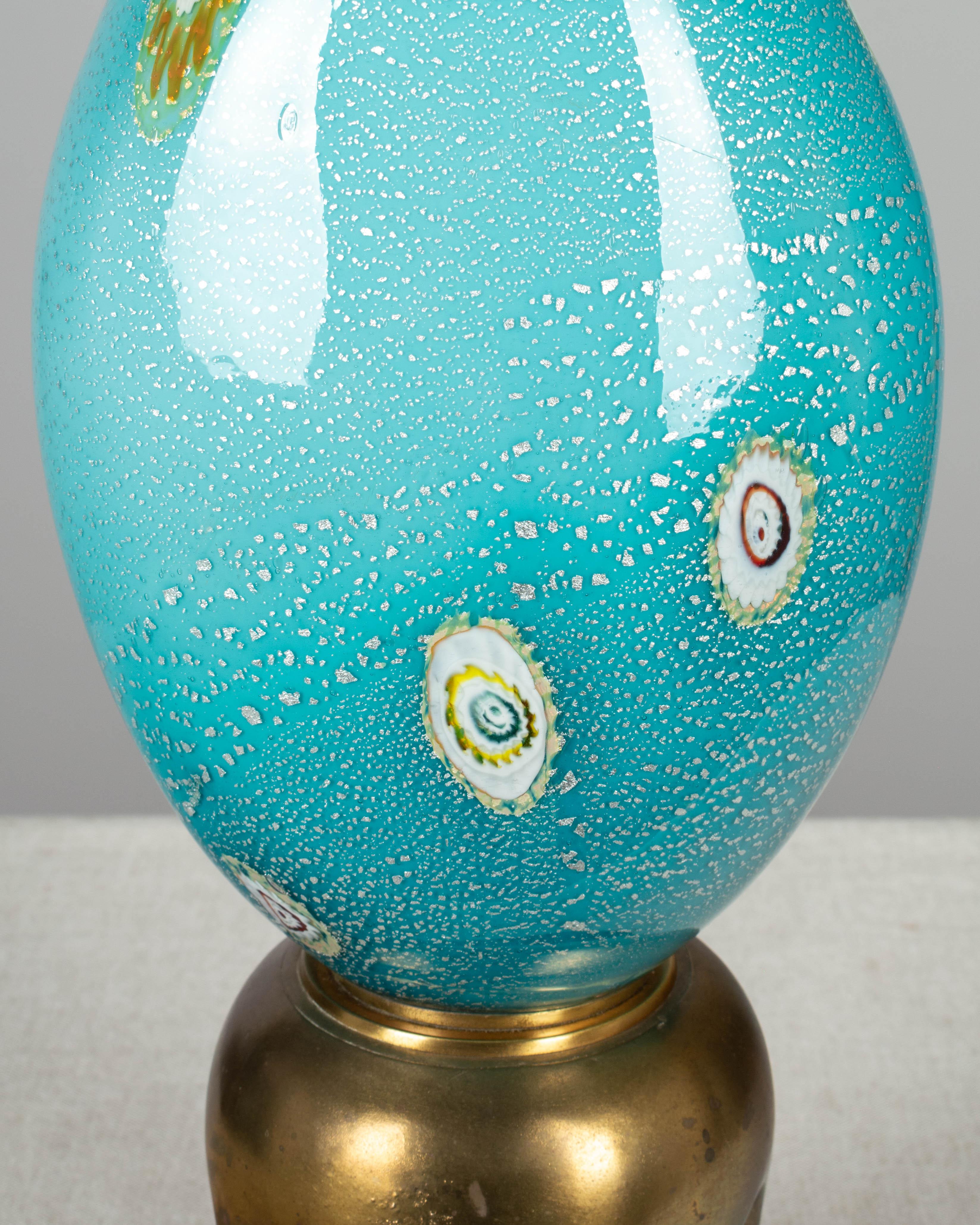 Murano Glass Barovier & Toso Lamp Pair 4