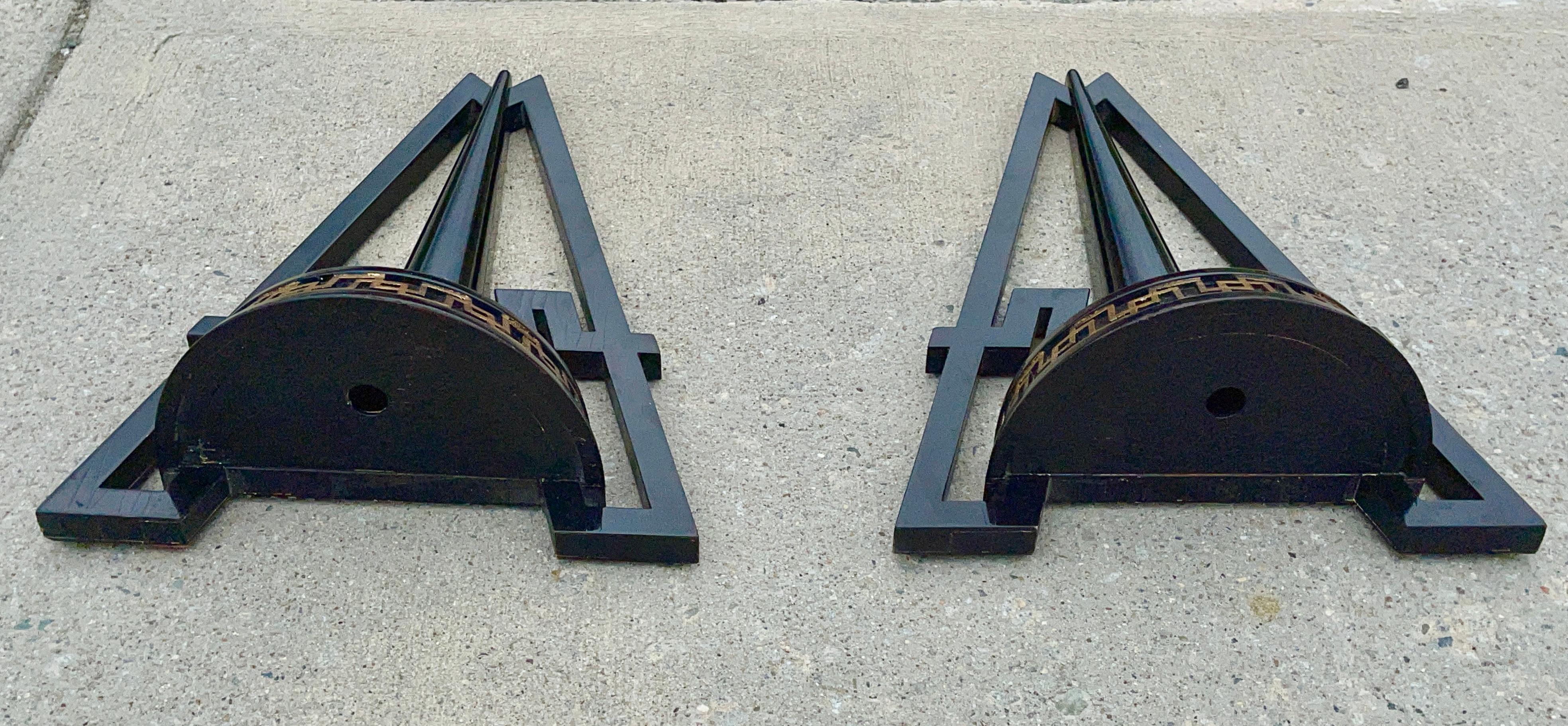 Pair of James Mont Wall Brackets For Sale 7