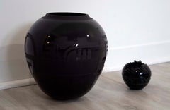 Pair of James Parsons Smoked Glass Vessels Design