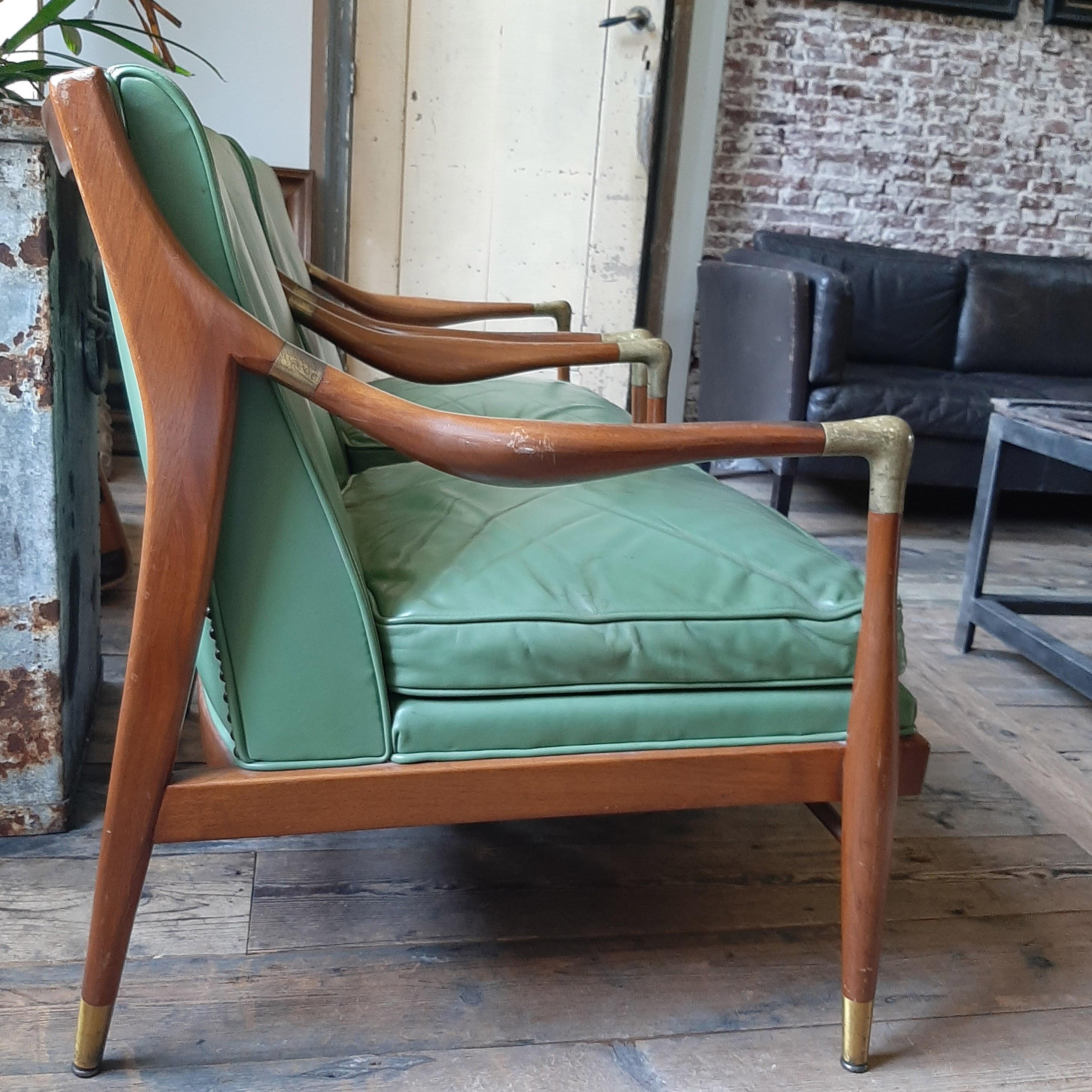 20th Century Pair of Jamestown Royal Sculptural Open Armchairs in the Manner of Gio Ponti