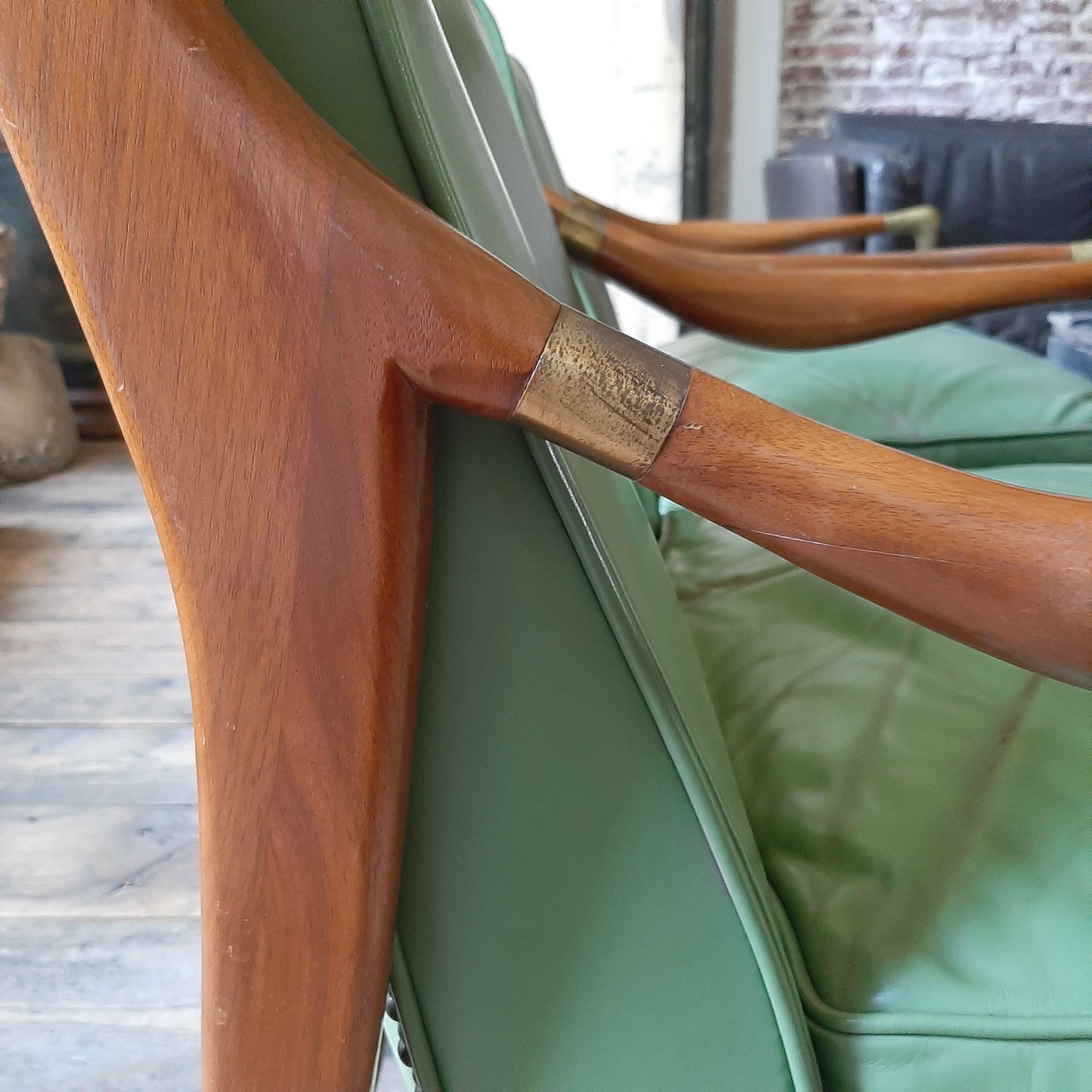 Pair of Jamestown Royal Sculptural Open Armchairs in the Manner of Gio Ponti 2