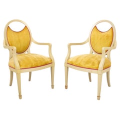 Pareja de sillones de transición lacados Jamie Drake