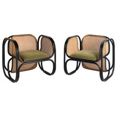 Pair of Jan Bocan Armchairs, Czech Republic, circa 1970