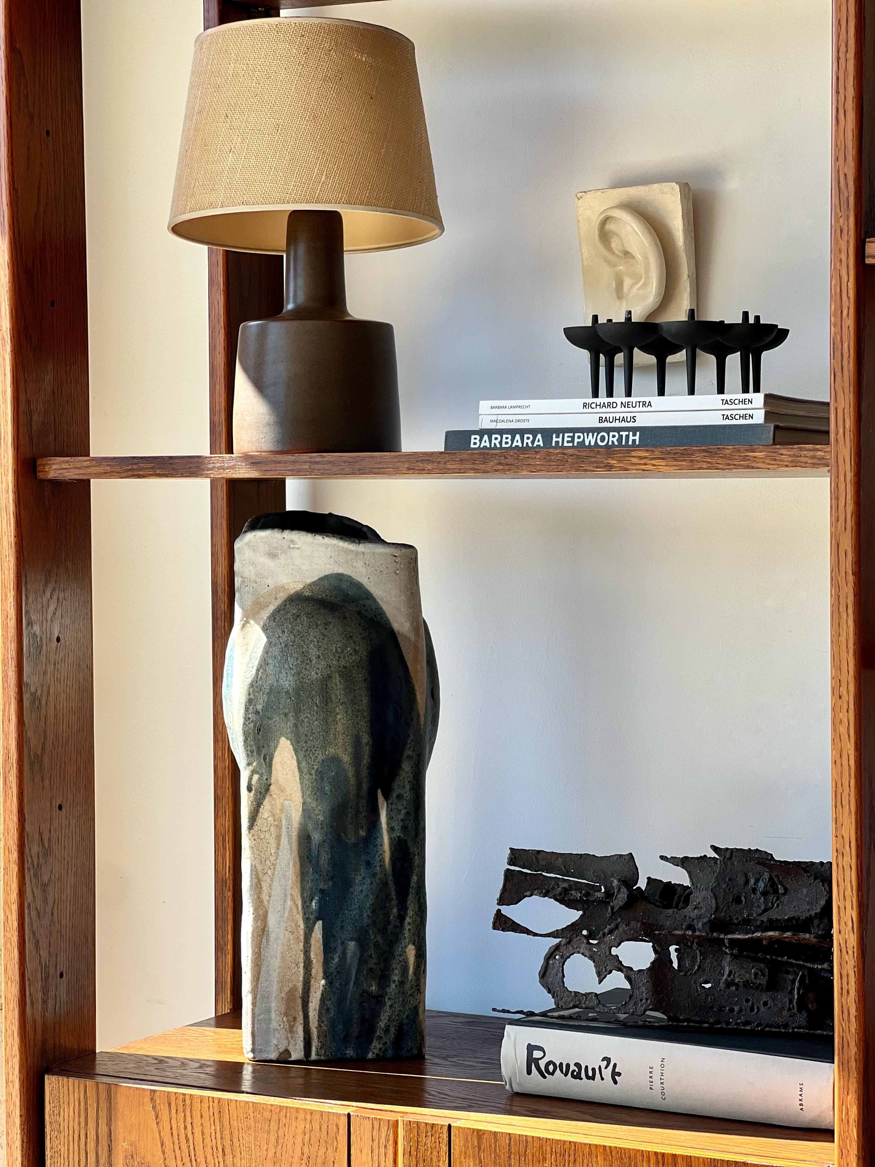 Mid-20th Century Pair of Jane & Gordan Martz Stoneware Table Lamps for Marshall Studios, Inc