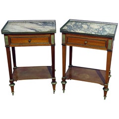 Antique Pair of Jansen Louis XV Style Side Tables