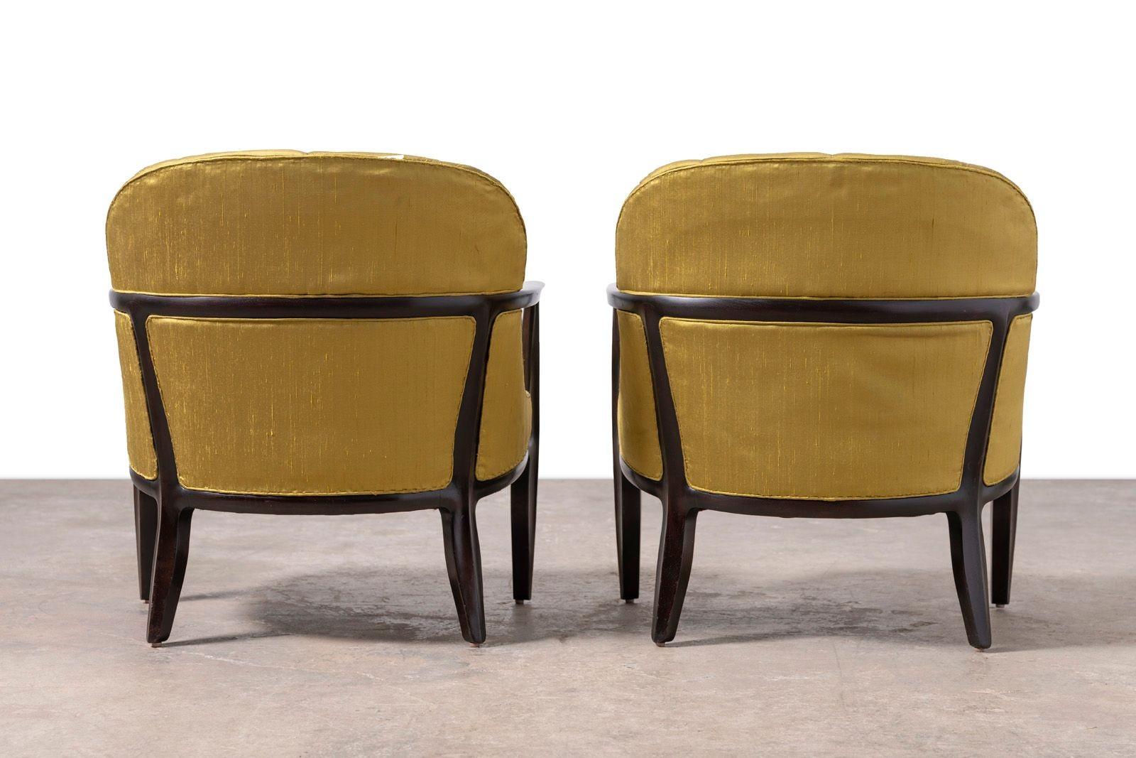 Pair of Janus Collection Lounge Chairs by Edward Wormley for Dunbar – Model 5705 For Sale 3