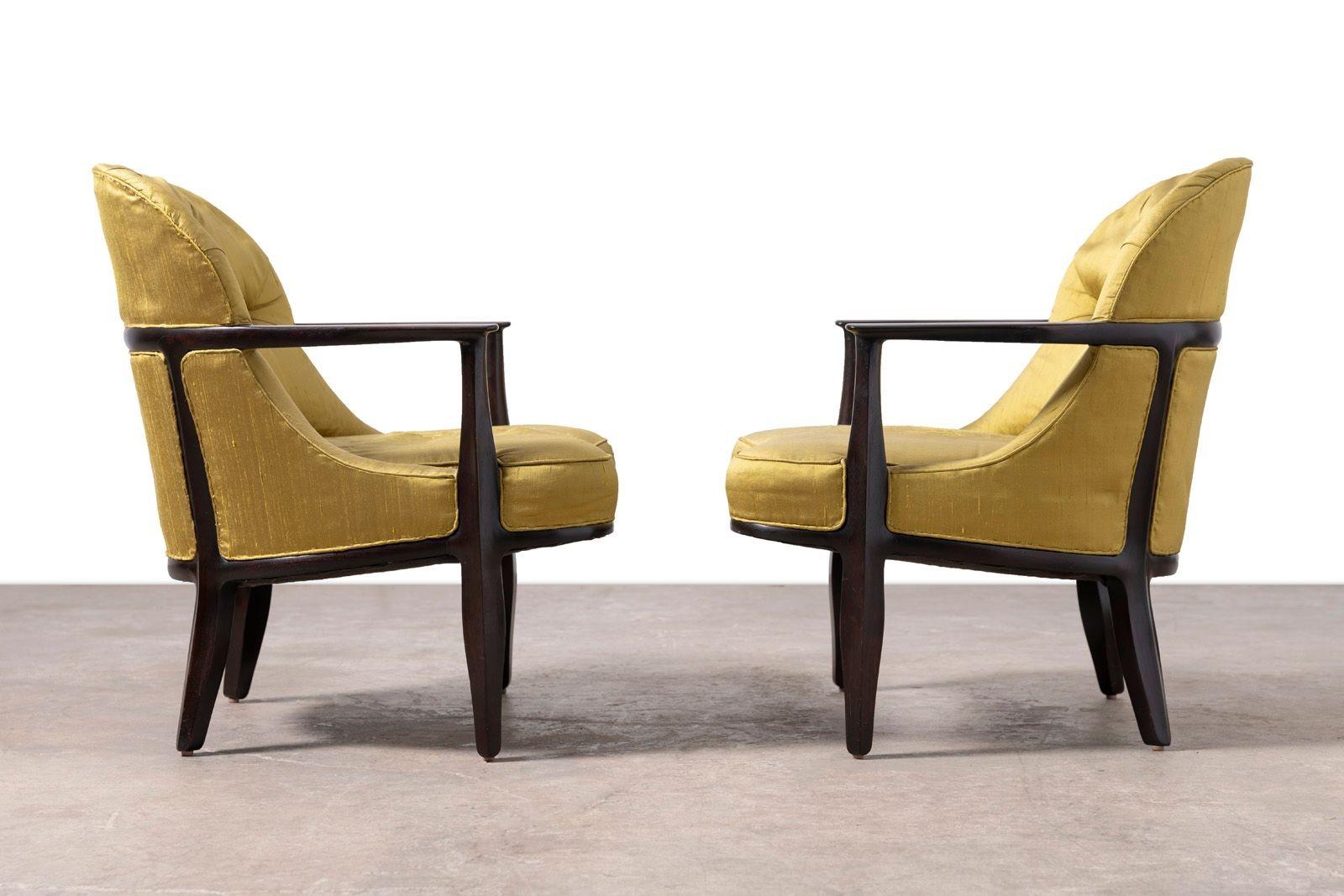 Pair of Janus Collection Lounge Chairs by Edward Wormley for Dunbar – Model 5705 For Sale 4