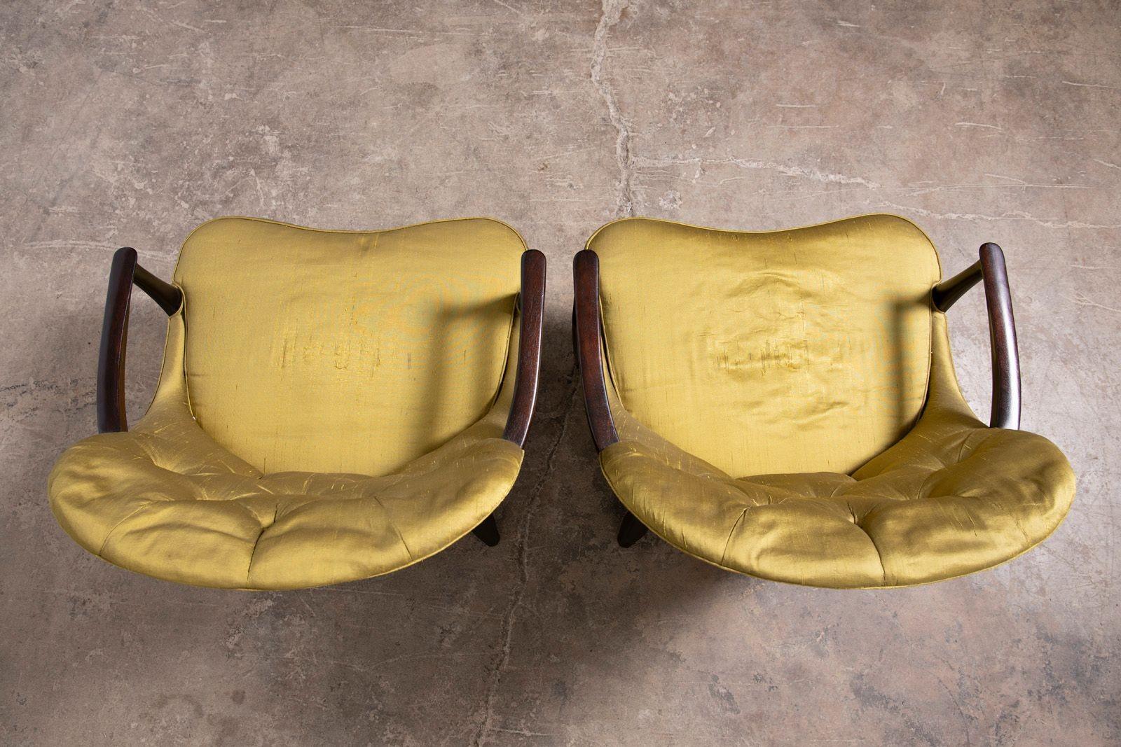 Pair of Janus Collection Lounge Chairs by Edward Wormley for Dunbar – Model 5705 For Sale 6
